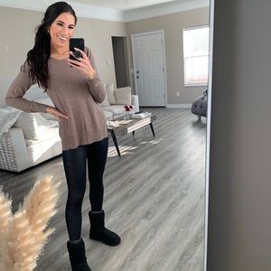 Grace & Lace Brown tunic sweater new with tags !